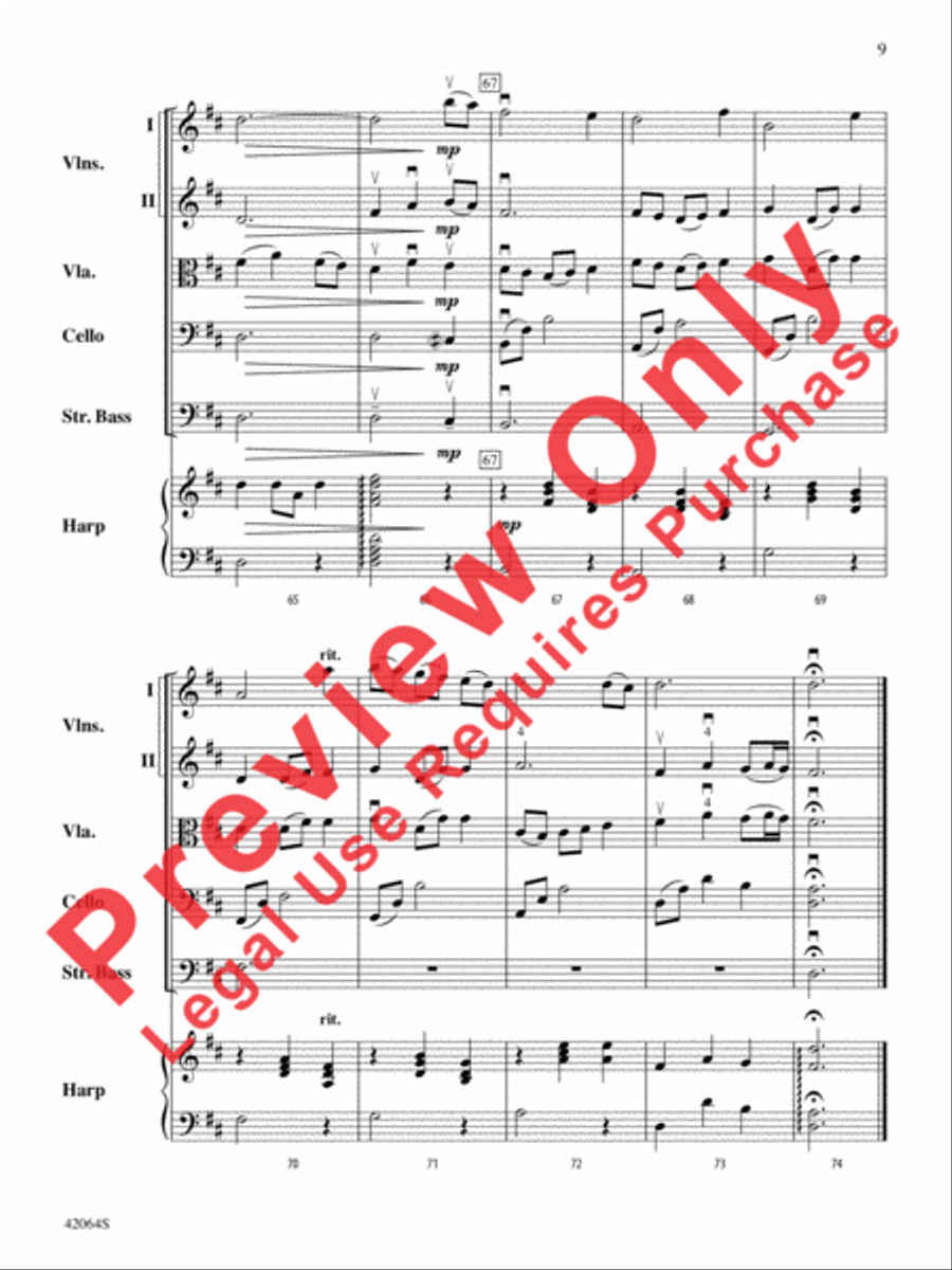 An Irish Farewell String Orchestra scores gallery preview page 10
