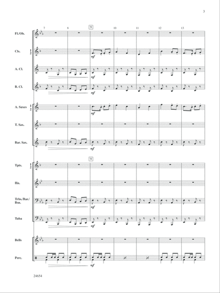 Fighting Falcon March: Score Concert Band scores gallery preview page 3