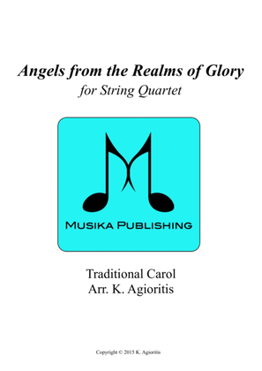 Book cover for Angels from the Realms of Glory - String Quartet