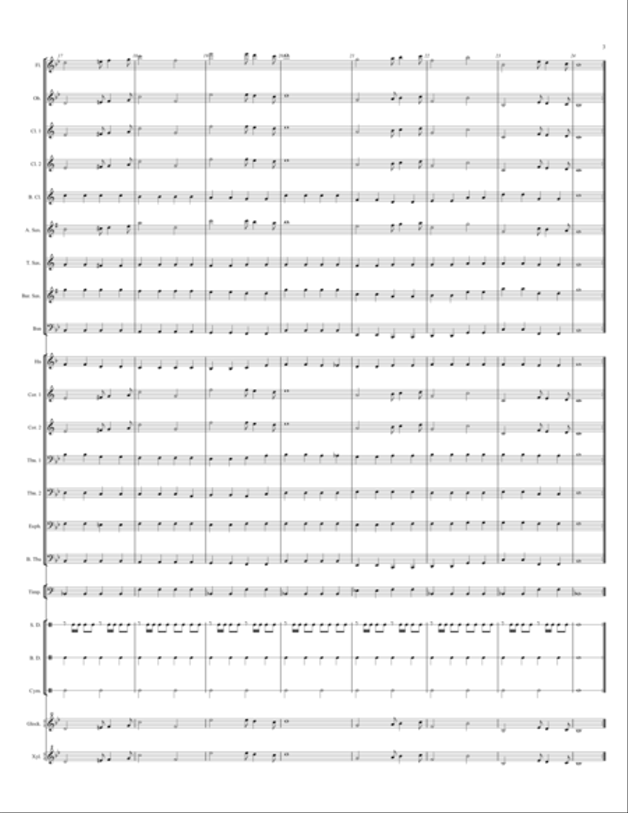 Pomp and Circumstance Concert Band scores gallery preview page 3