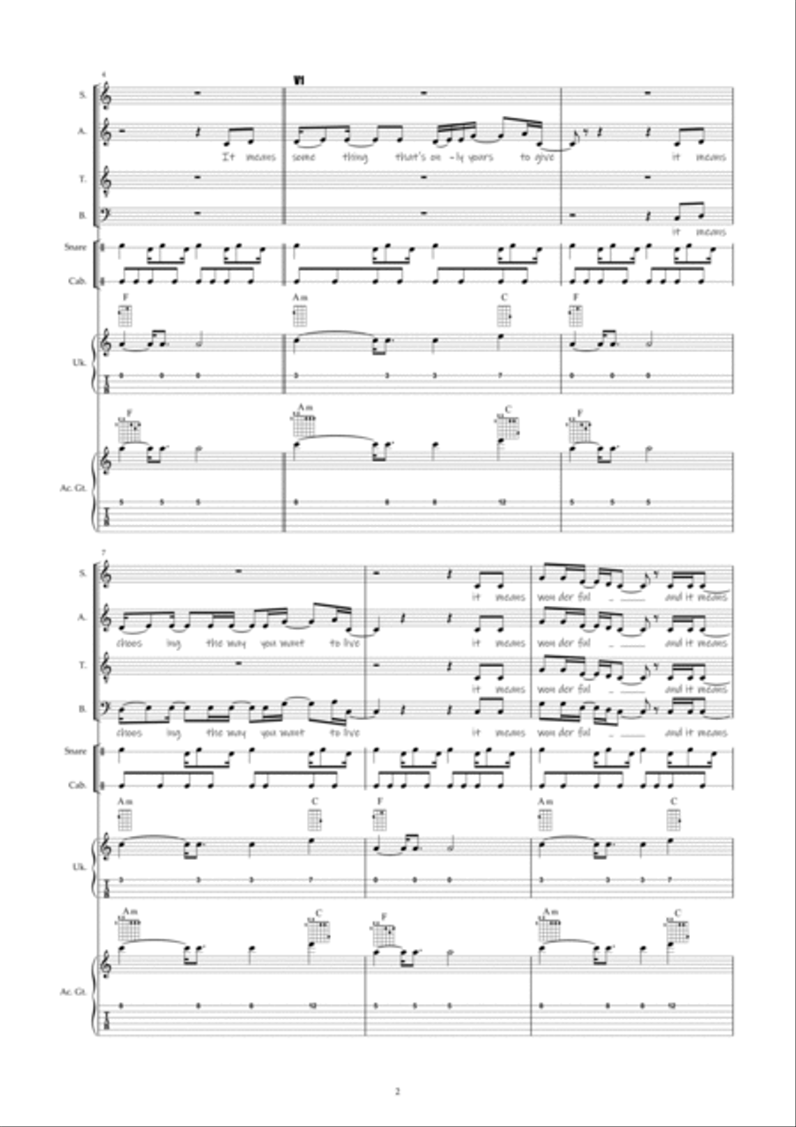 It means beautiful 4-Part scores gallery preview page 2