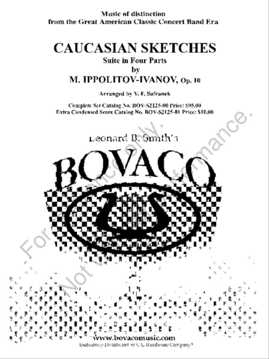 Caucasian Sketches Caucasian Sketches Concert Band scores gallery preview page 2