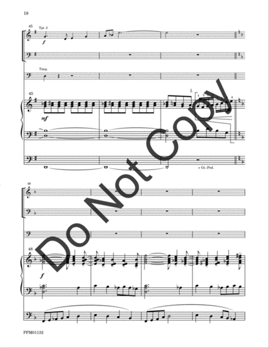 Cortege: Intrada, Arioso, Finale Percussion scores gallery preview page 45