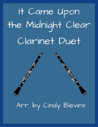 Book cover for It Came Upon the Midnight Clear, for Clarinet Duet