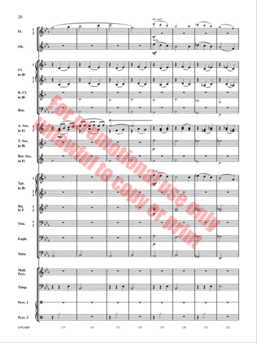 If I Could Fly Concert Band scores gallery preview page 21