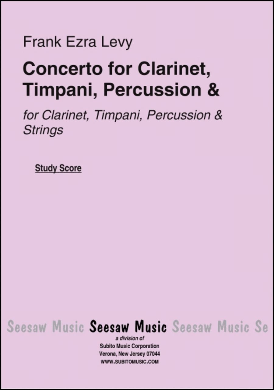 Concerto Clarinet scores gallery preview page 1