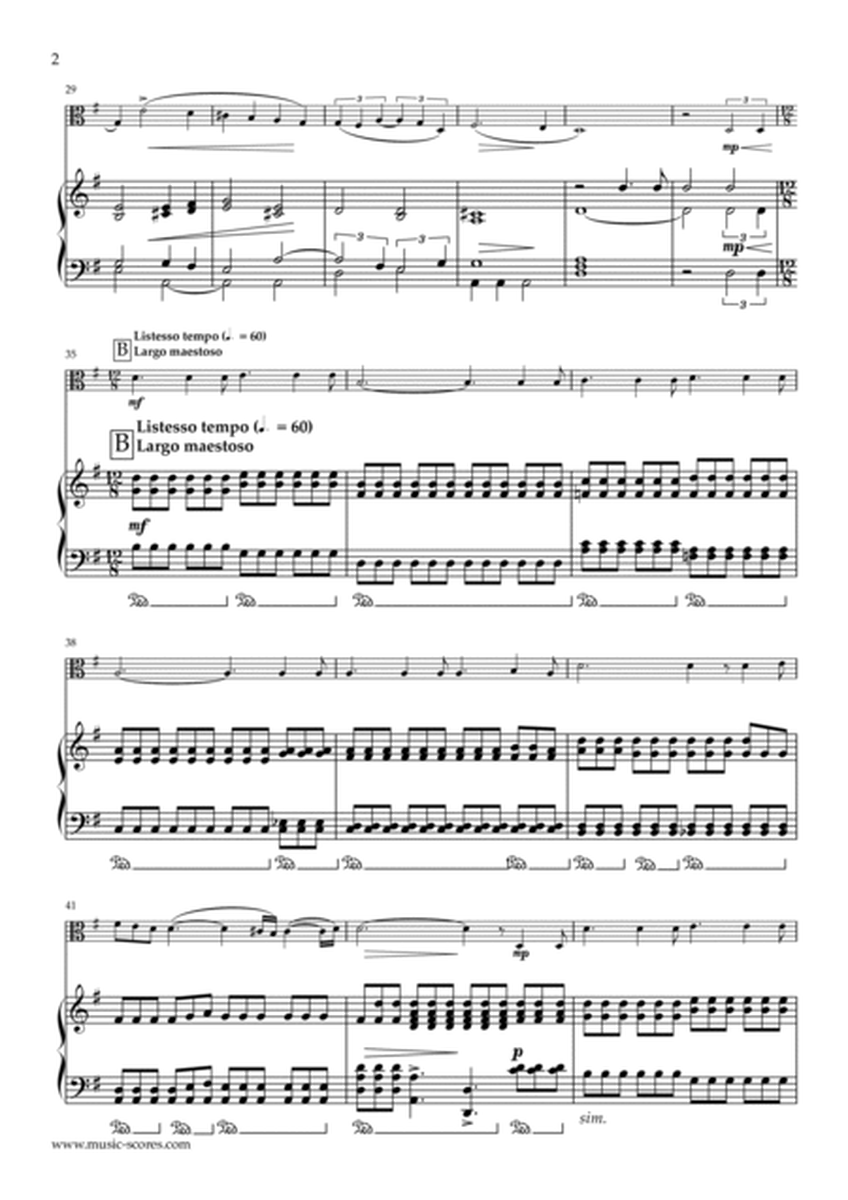 Easter Hymn from Cavaliera Rusticana - Viola and Piano image number null