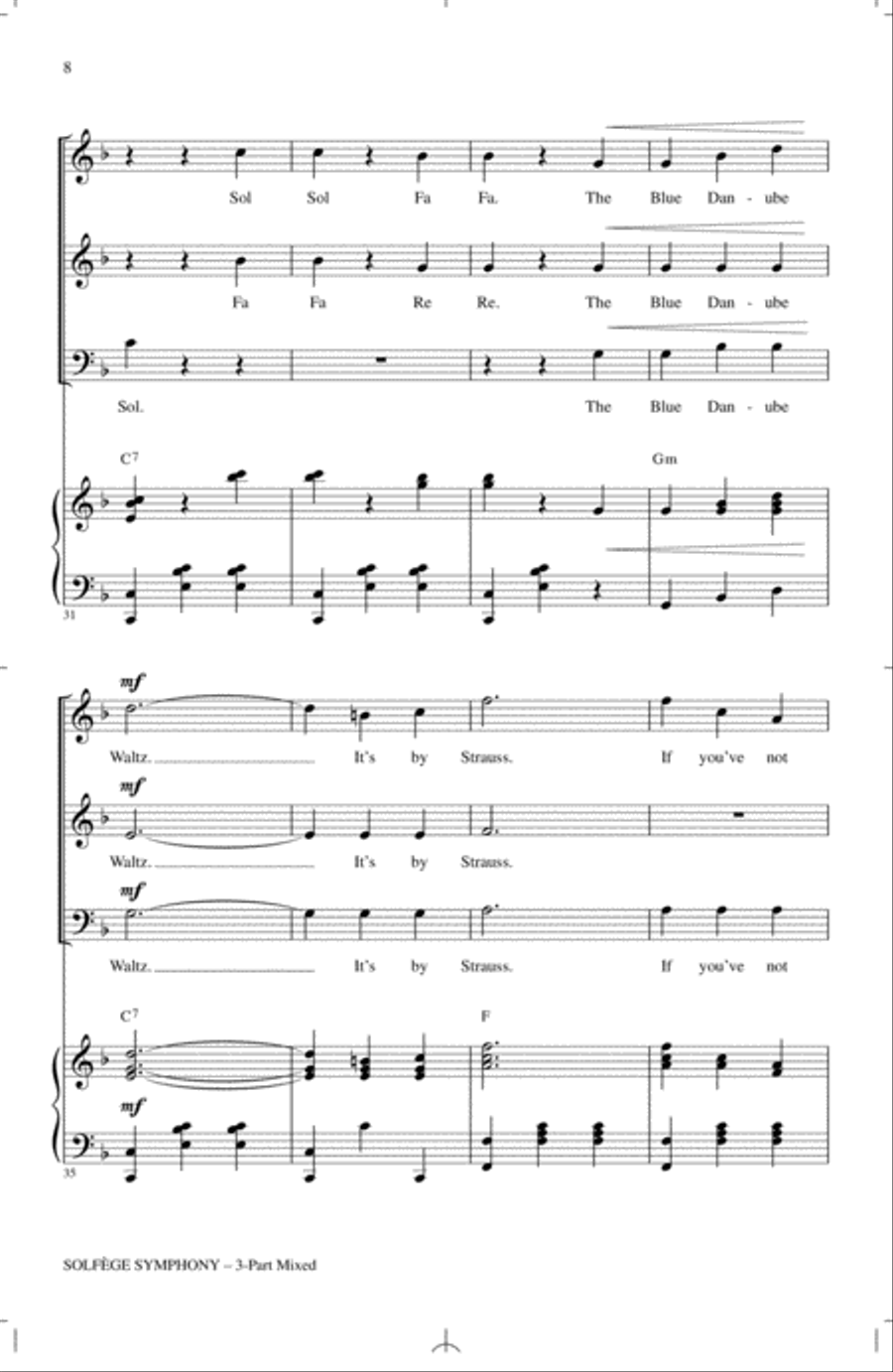 Solfege Symphony Solfege Symphony 3-Part scores gallery preview page 6