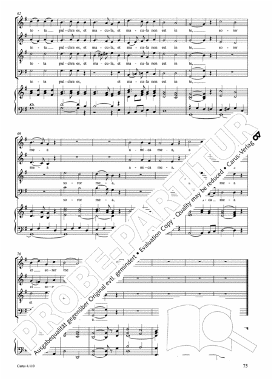20 Latin Motets (Chants sacres latin/ 20 latein. Motetten) 4-Part scores gallery preview page 76