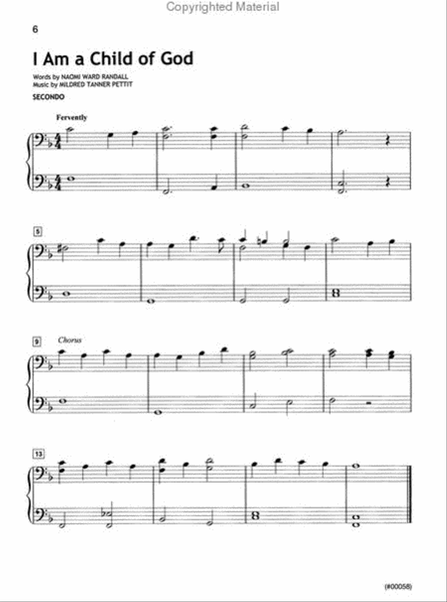 Mormon Kids Piano Duets VI Easy Piano scores gallery preview page 3