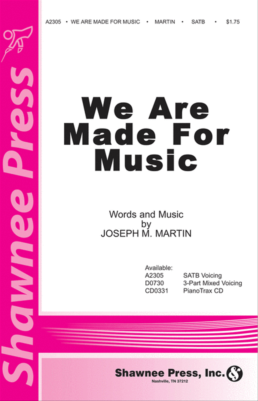 We Are Made for Music 4-Part scores gallery preview page 1