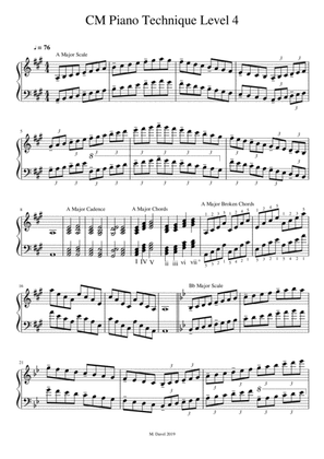 CM Piano Scales Level 4