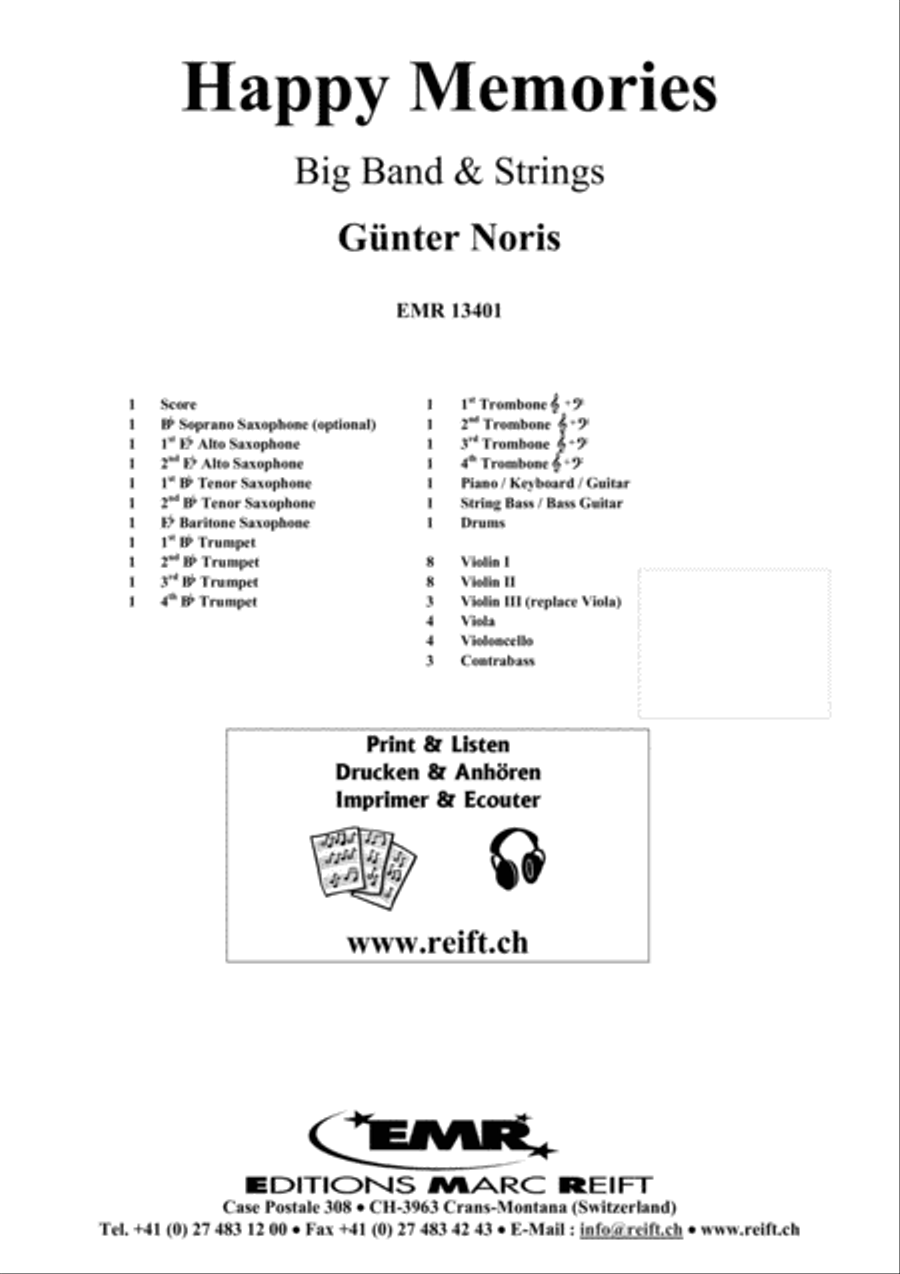Happy Memories Big Band scores gallery preview page 2