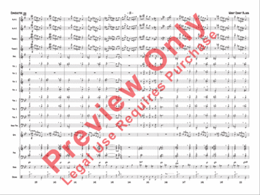 West Coast Blues West Coast Blues Jazz Ensemble scores gallery preview page 36