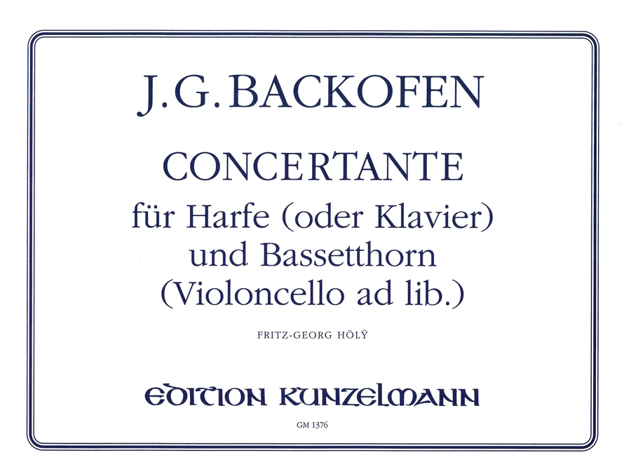 Concertante Concertante Harp scores gallery preview page 1