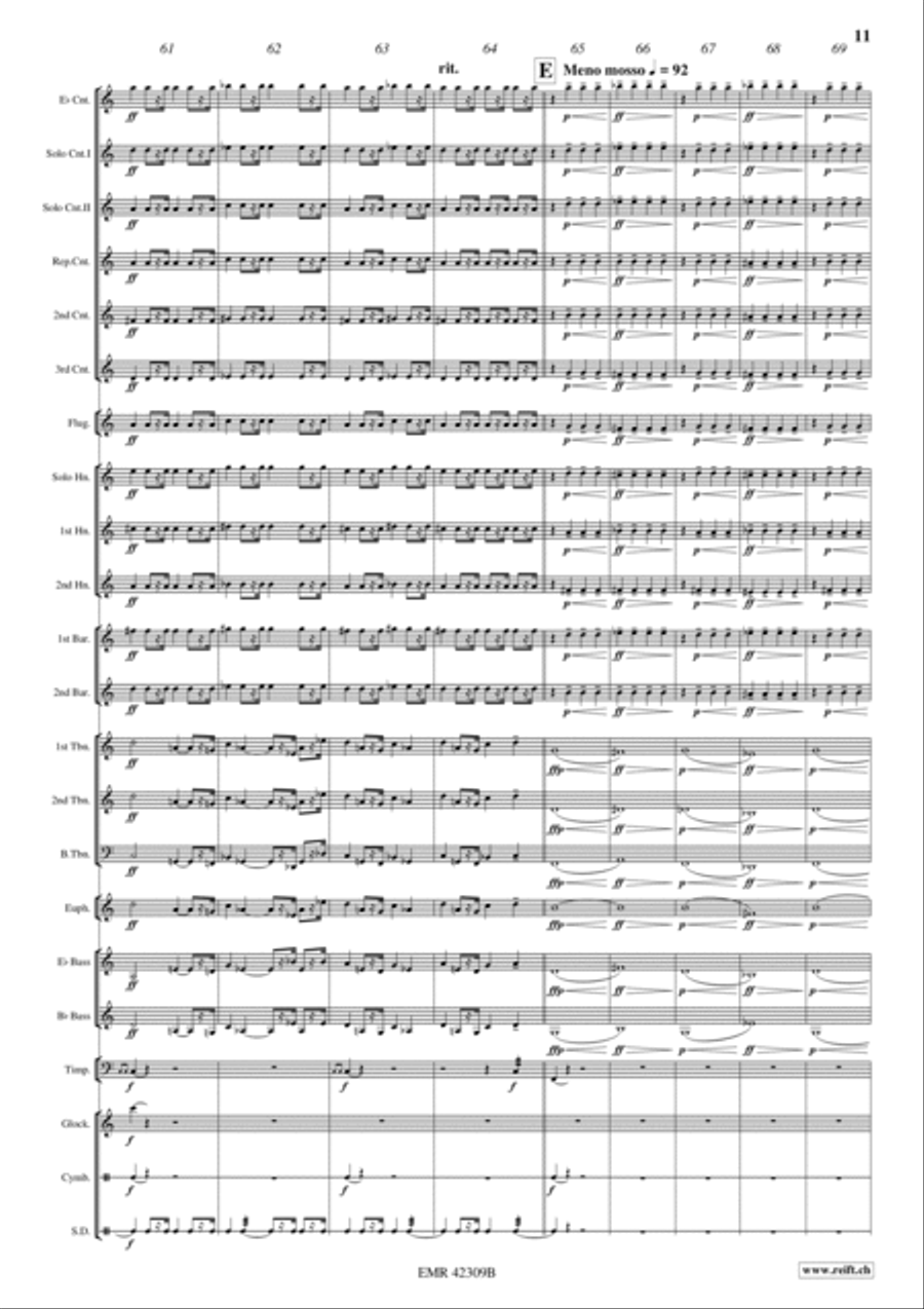 Knights Of The Round Table Brass Band scores gallery preview page 11