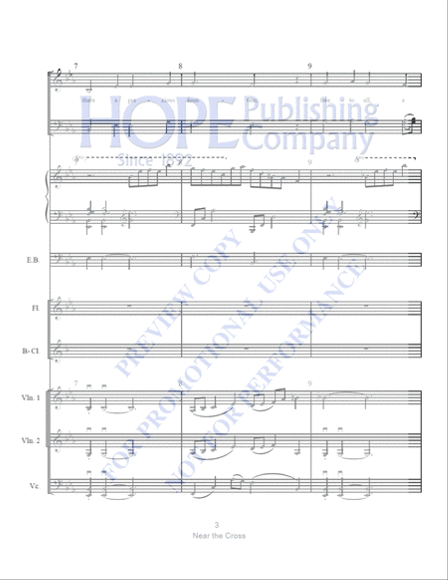 Near the Cross with The Power of the Cross Clarinet scores gallery preview page 4