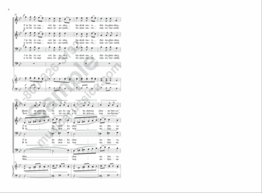 Carol of the Bells (Song of Good Cheer) TTBB scores gallery preview page 5