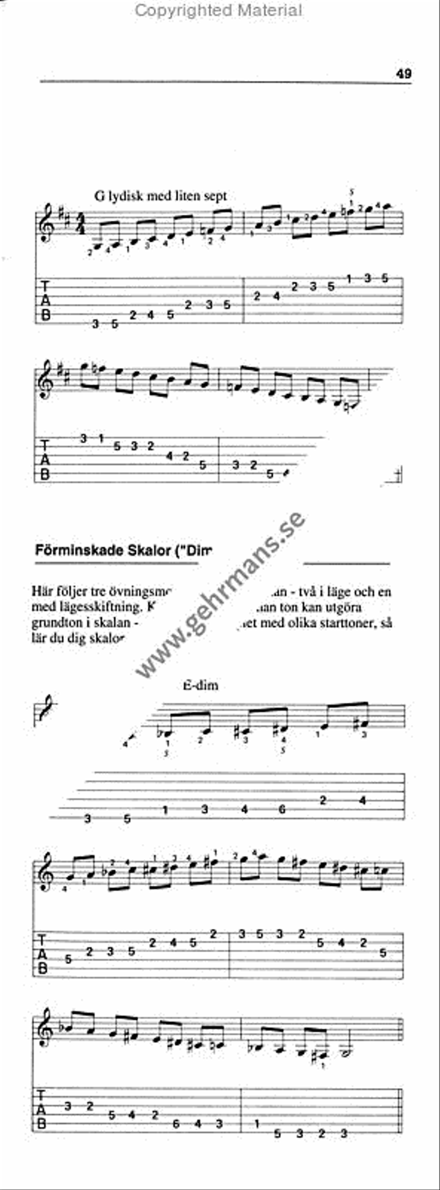 Skalboken for gitarrfodralet Skalboken for gitarrfodralet Guitar scores gallery preview page 11