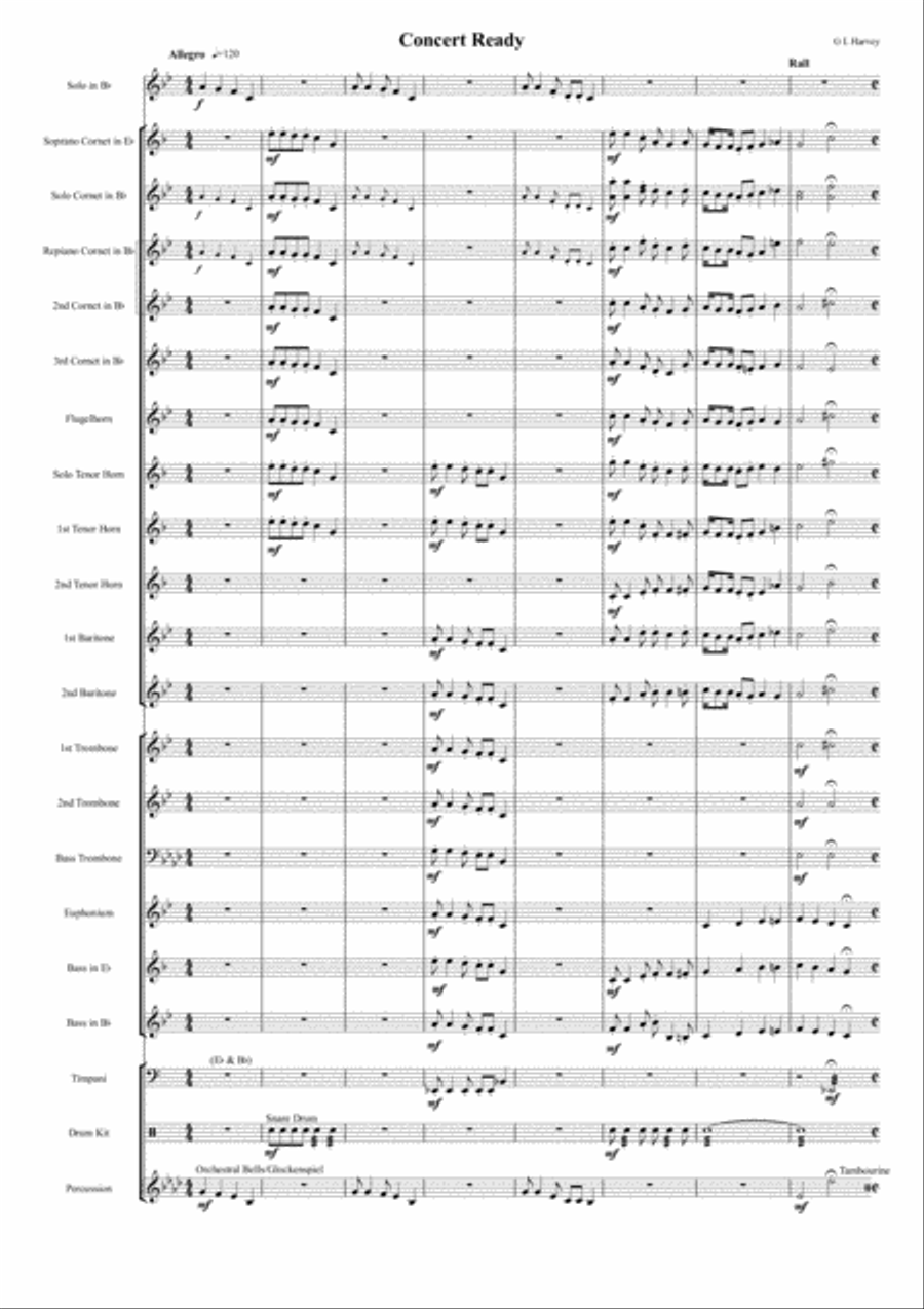 Concert Ready (Solo Group Feature for Elementary Brass Players and Brass Band)