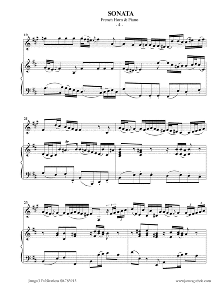 BACH: Sonata BWV 1030 for French Horn & Piano image number null