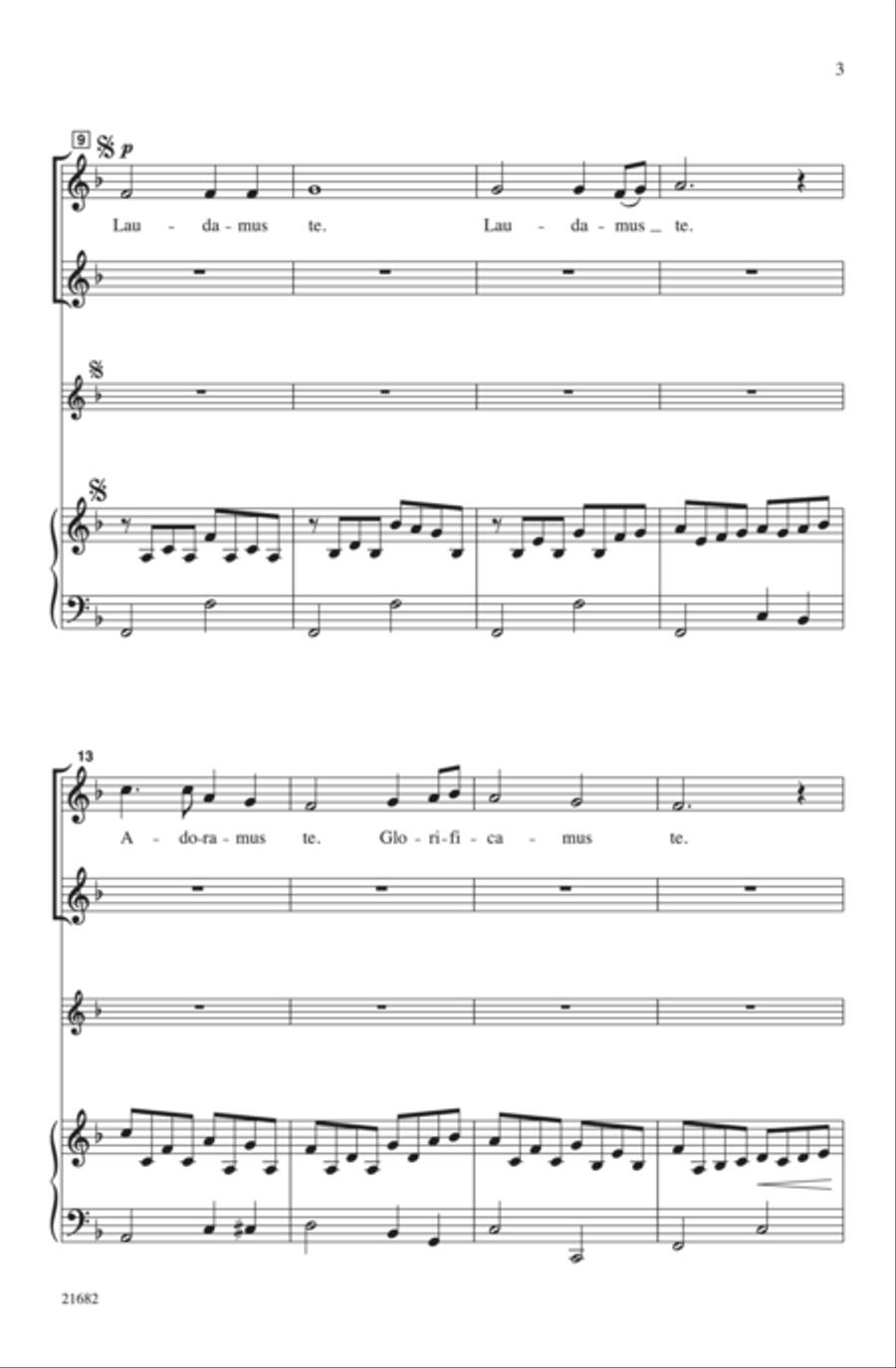 Laudamus Canon Laudamus Canon Choir scores gallery preview page 2