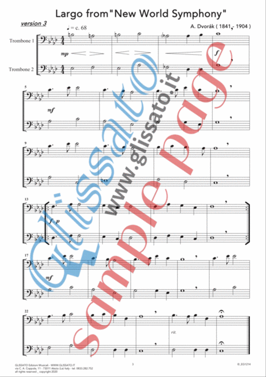 10 Romantic Pieces - Trombone or Euphonium Duet Brass Duet scores gallery preview page 4