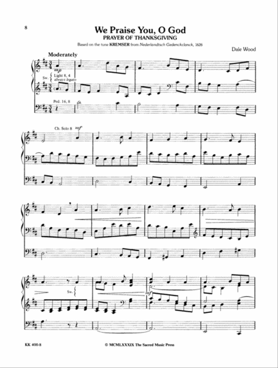 Wood Works for Organ, Book 2 Organ Solo scores gallery preview page 6