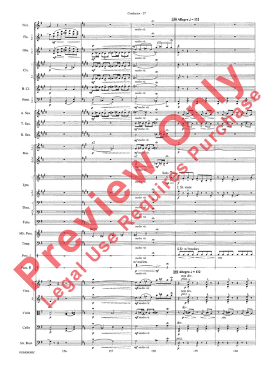 An American in Paris Suite Full Orchestra scores gallery preview page 30