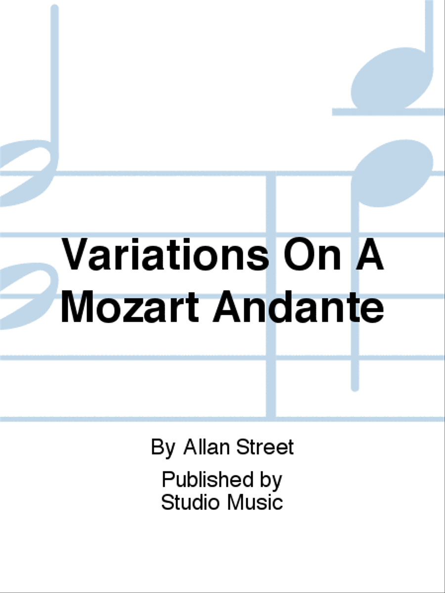 Variations On A Mozart Andante Brass Quintet scores gallery preview page 1