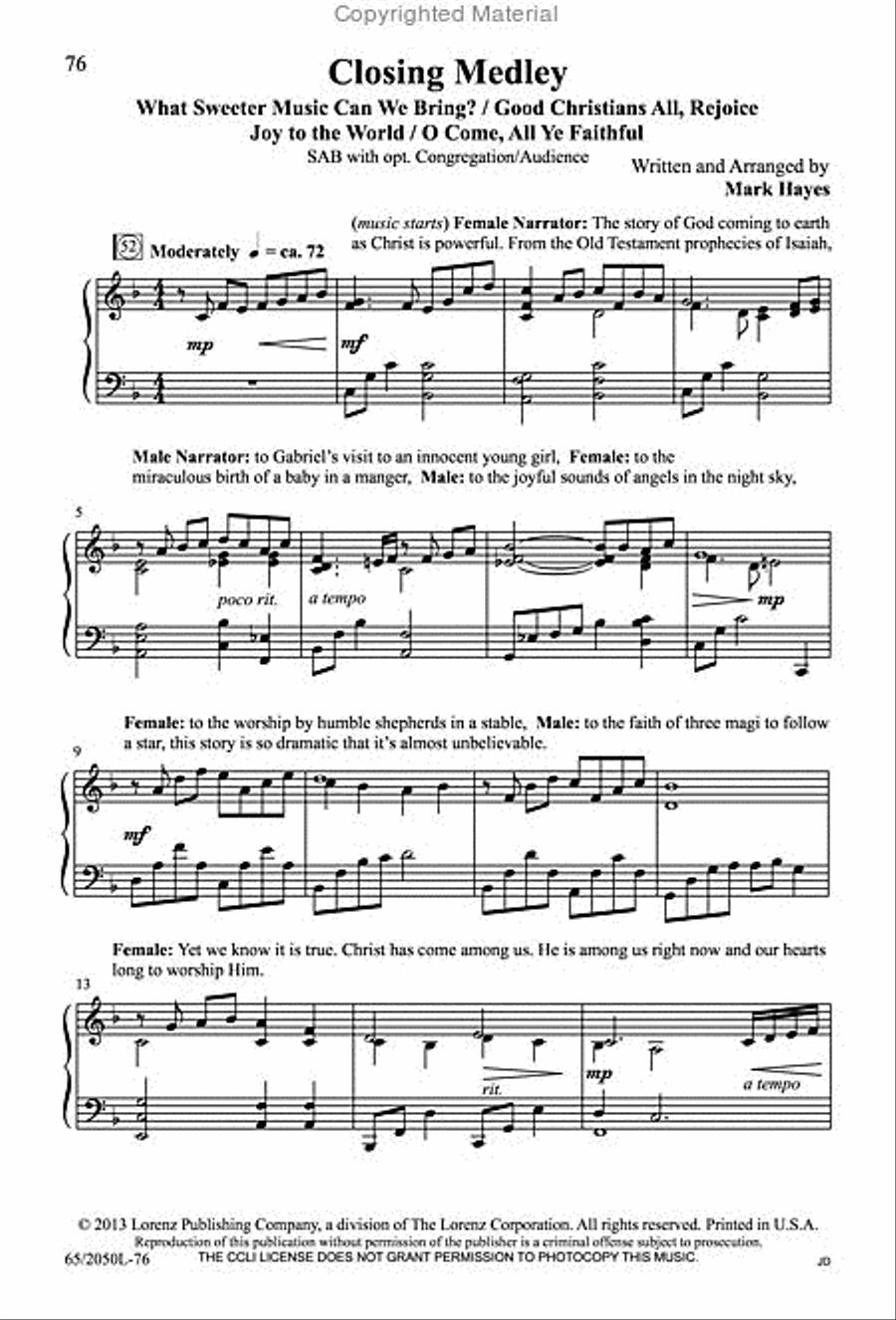 What Sweeter Music 3-Part scores gallery preview page 16