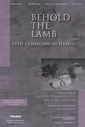 Book cover for Behold The Lamb (The Communion Hymn) - CD ChoralTrax