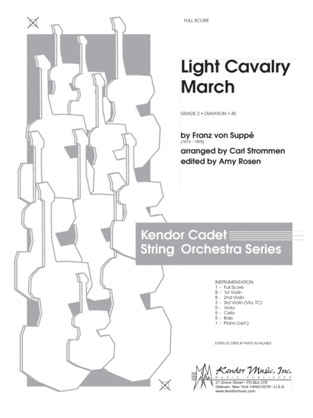 Light Cavalry March - Full Score