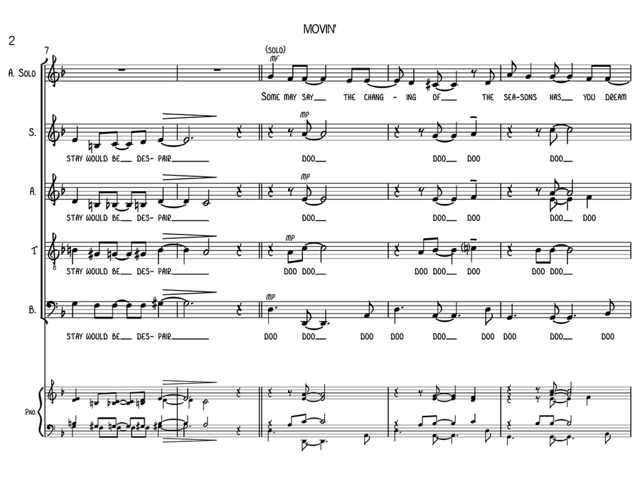 Movin' 4-Part scores gallery preview page 2