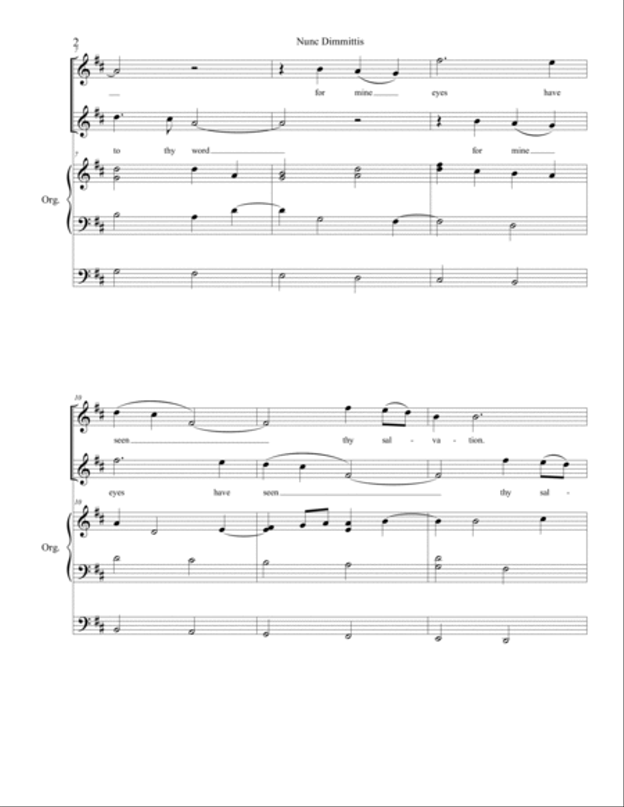 Nunc Dimittis