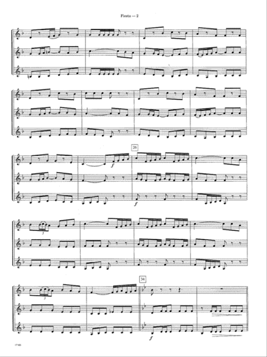 Fiesta Trumpet Trio scores gallery preview page 3