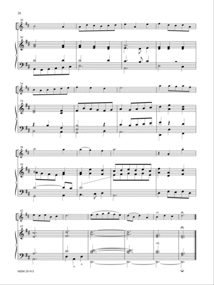 The Strife Is O'er Flute scores gallery preview page 3
