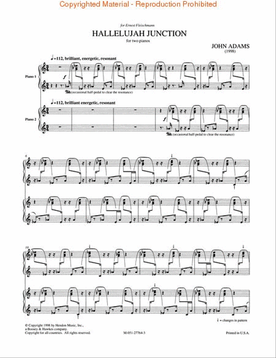 Hallelujah Junction Piano Solo scores gallery preview page 4
