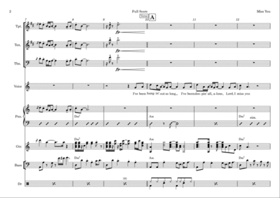 Miss You Trombone scores gallery preview page 2