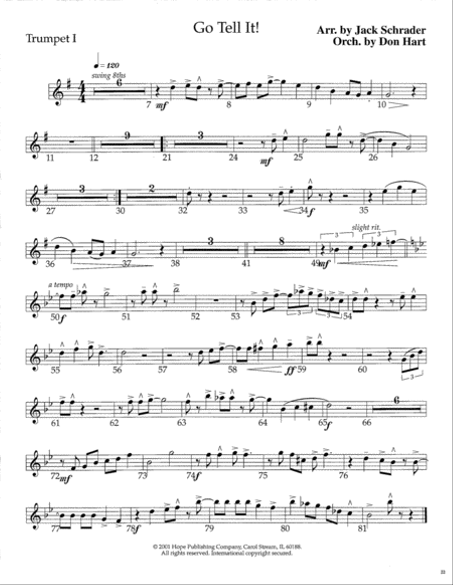 Go Tell It! SSATB scores gallery preview page 23