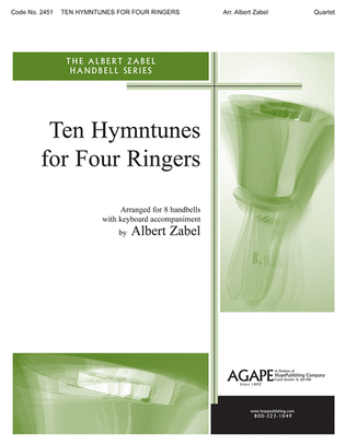 Book cover for Ten Hymntunes for Four Ringers