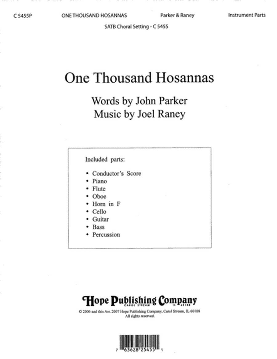 One Thousand Hosannas