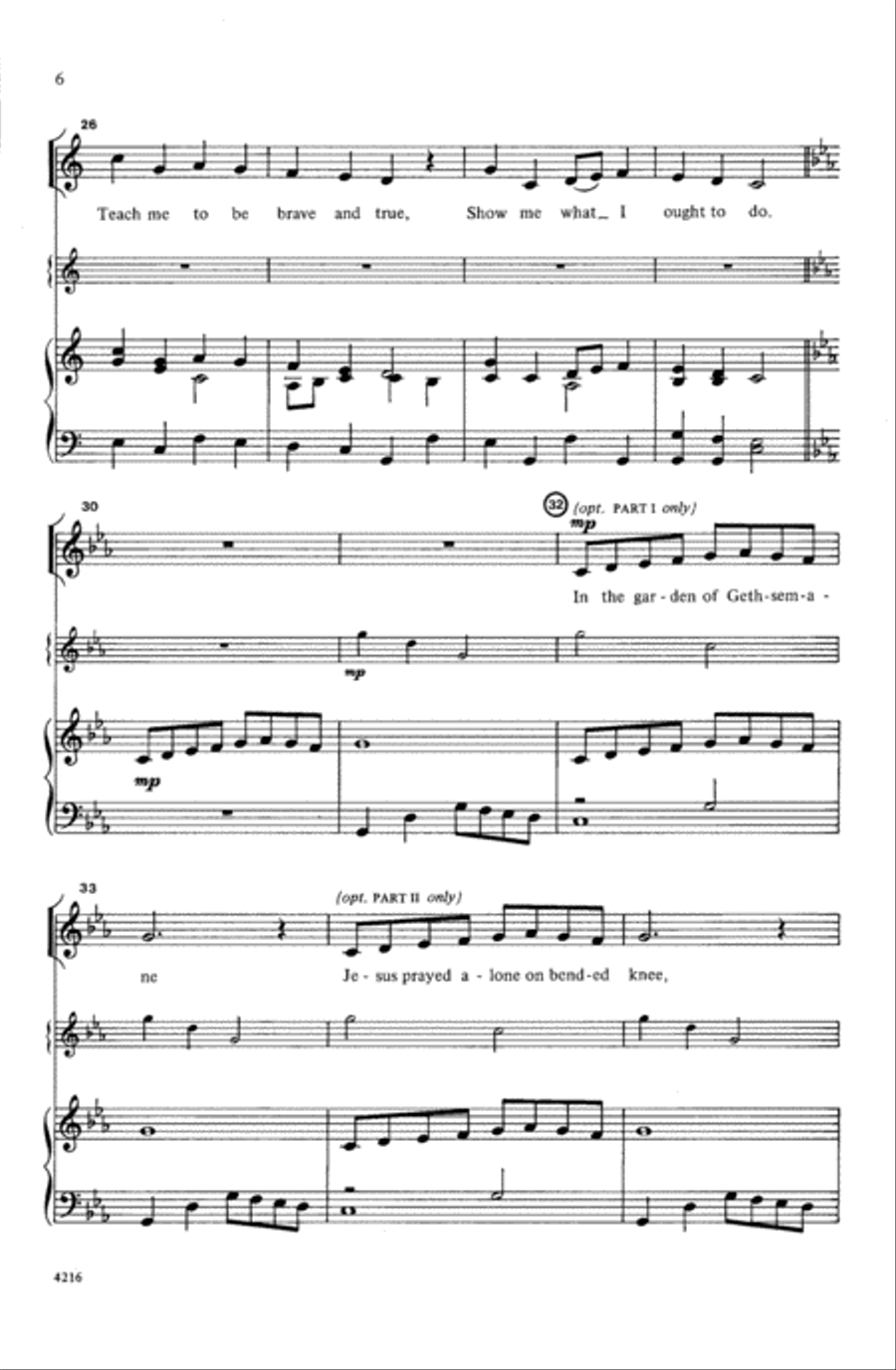 A Lenten Lesson Unison Choir scores gallery preview page 6