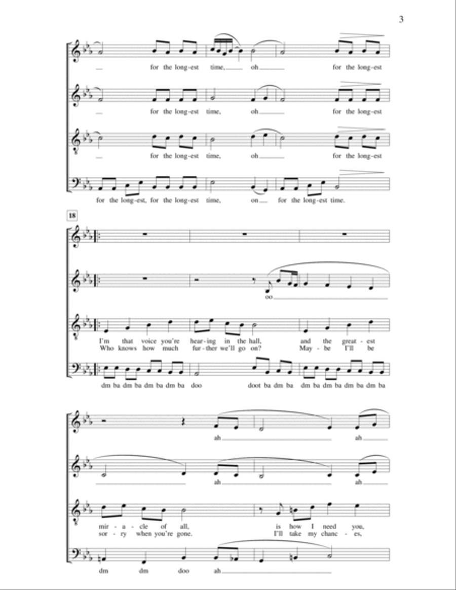Longest Time 4-Part scores gallery preview page 3