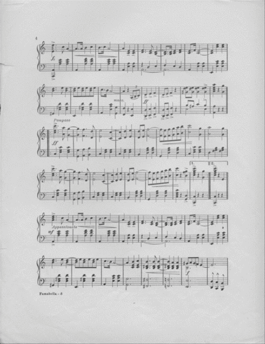 Famabella. Spanish Waltz Piano Solo scores gallery preview page 3
