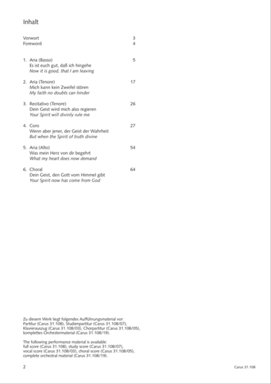 Now it is good, that I am leaving (Es ist euch gut, dass ich hingehe) ATB scores gallery preview page 3