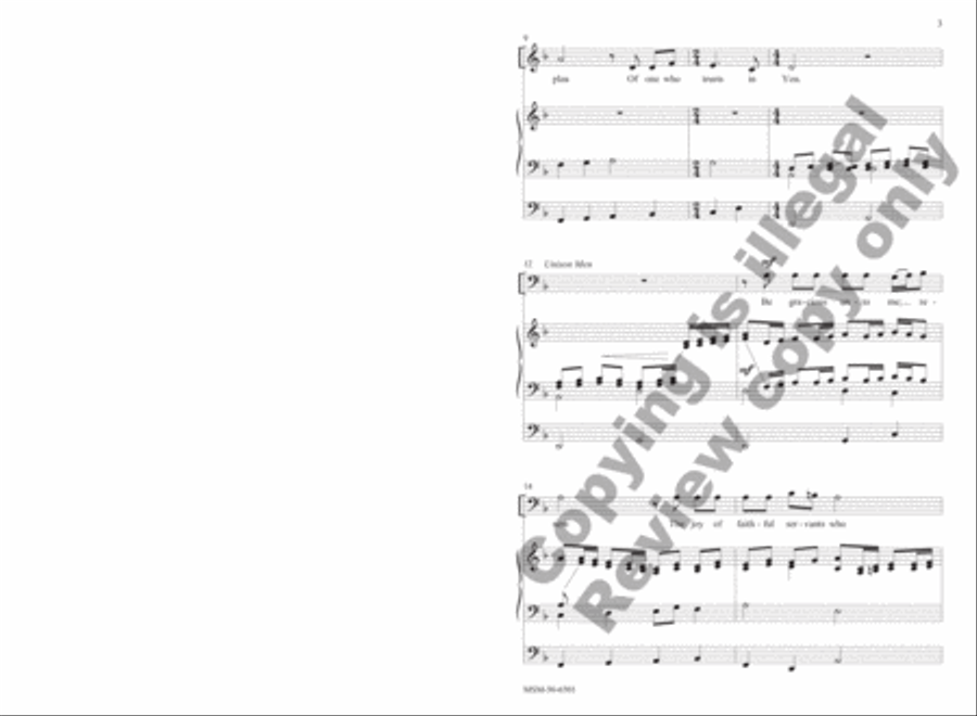 Give Ear, O Lord, and Visit Me 4-Part scores gallery preview page 3