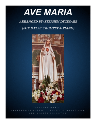 Book cover for Ave Maria (for Bb-Trumpet solo - Piano accompaniment)