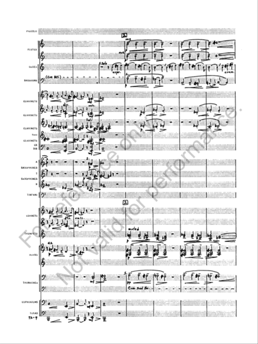 Symphony No. 1 Concert Band scores gallery preview page 7