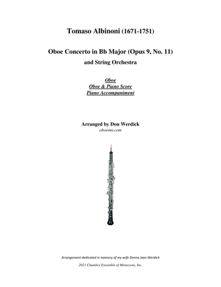Concerto for Oboe in Bb Major, Op. 9 No. 11